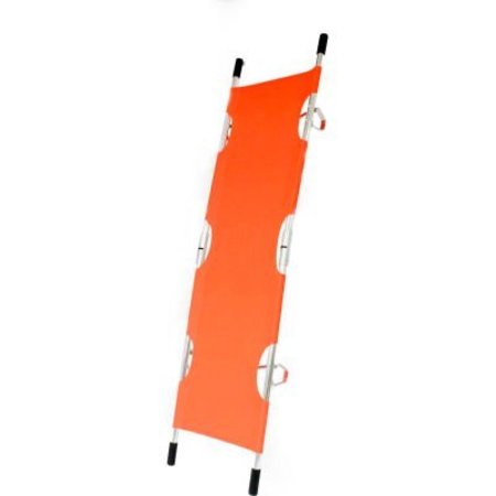 KEMP USA Folding Pole Stretcher, Orange 10-991-ORG
